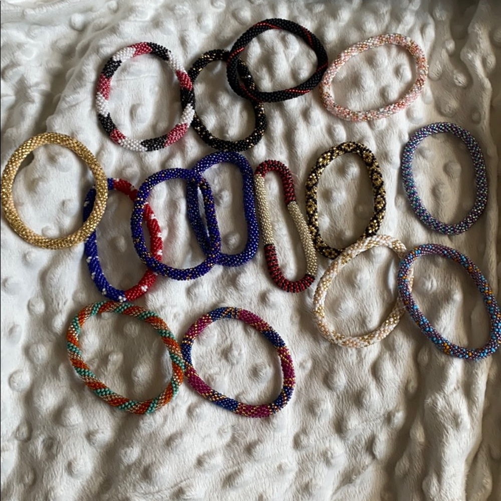 Lily and Laura beaded bracelets